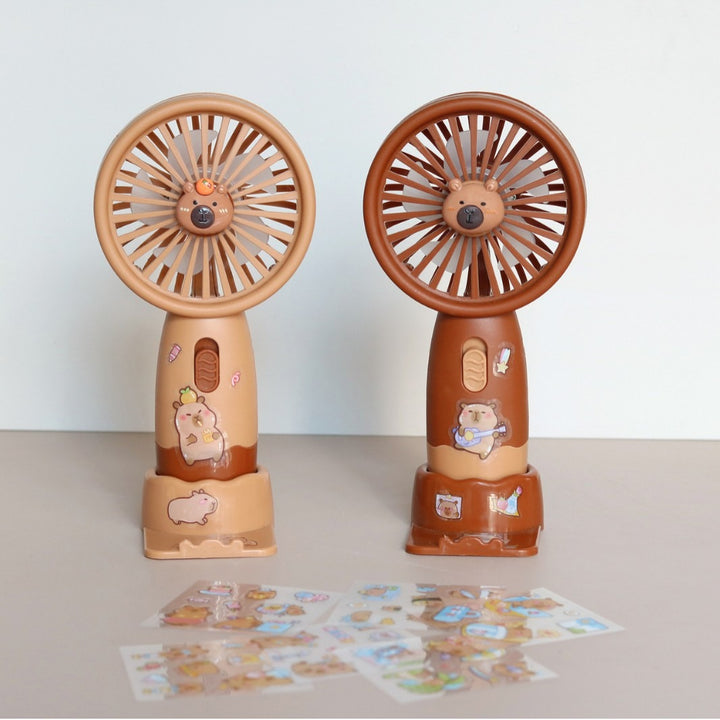 Unisex Handheld Fan with Animal Design and Customizable Stickers Stornfield