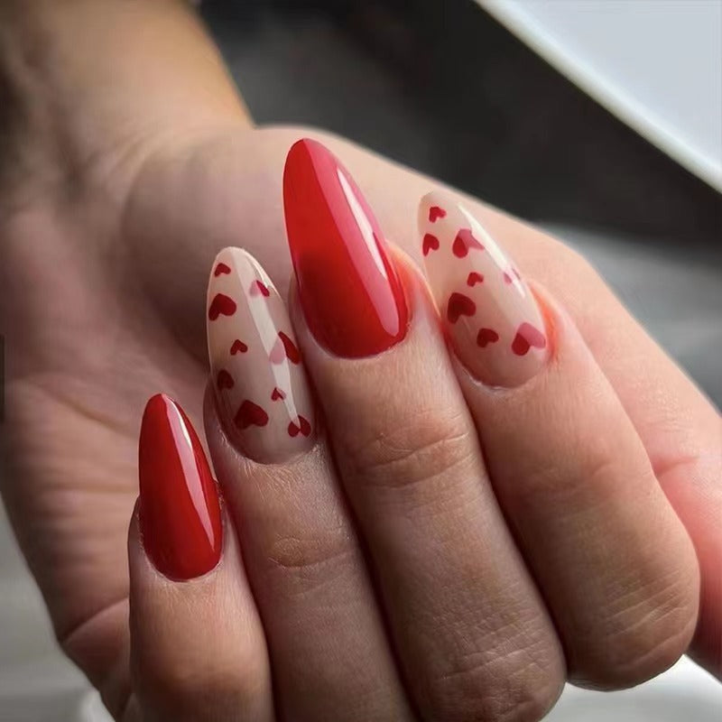 Artificial nails with heart design Stornfield