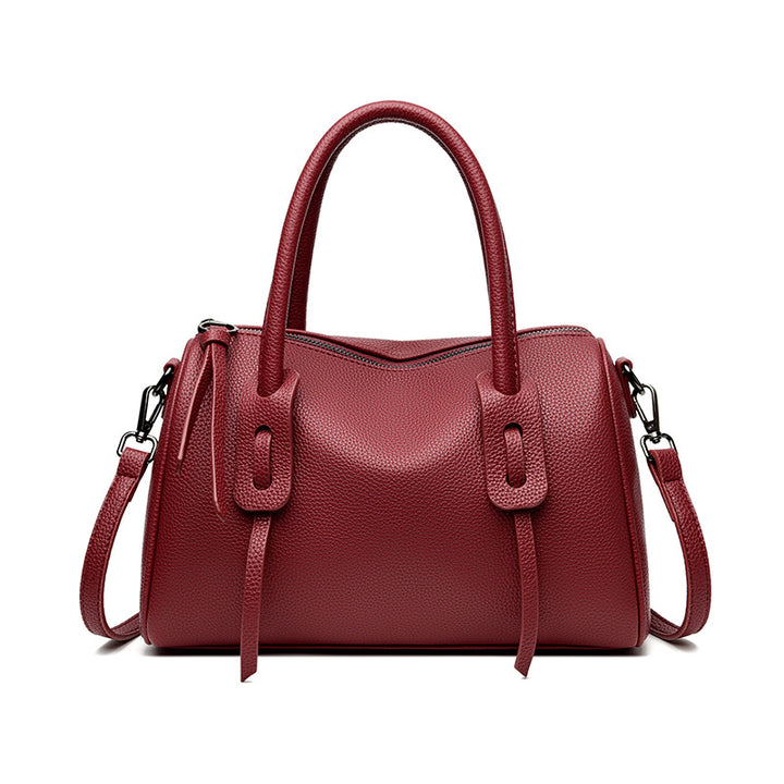 Textured Leather Weekender Bag Stornfield