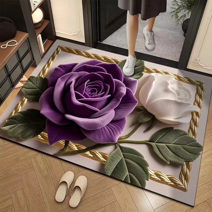 Elegant Floral Design Area Rug