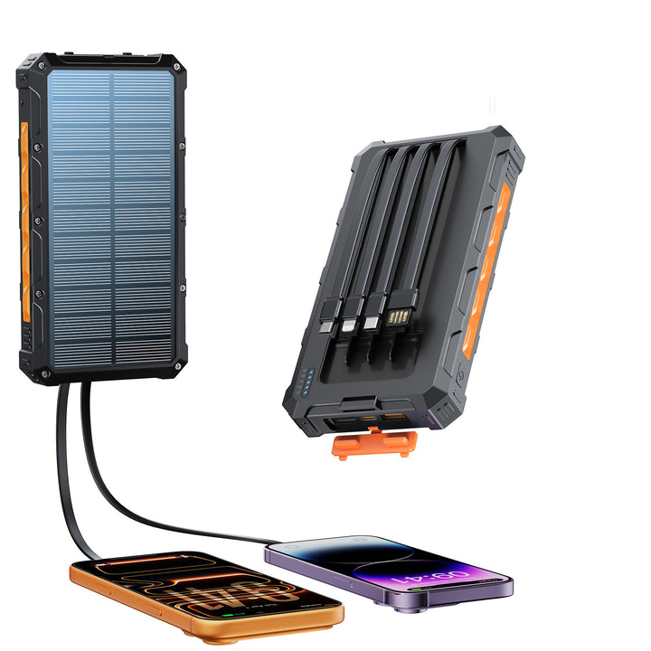 Solar Powerbank with multifunctional connection system and fast charging function Stornfield