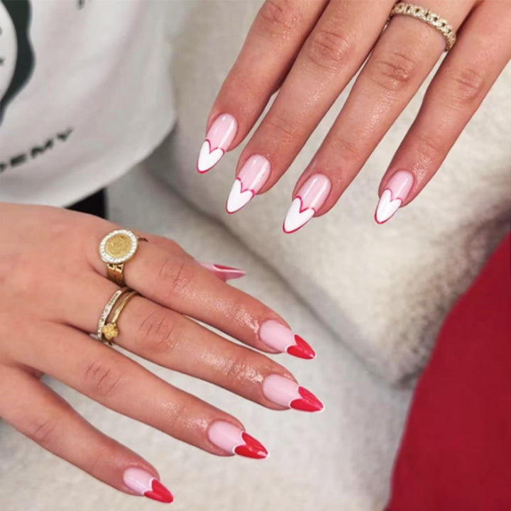 Heart-Design Stiletto Press-On Nails Stornfield 1789085993