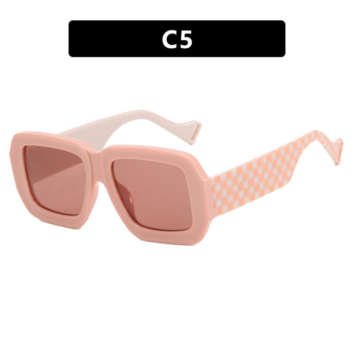 Women's fashionable sunglasses with square design and chic pattern Stornfield