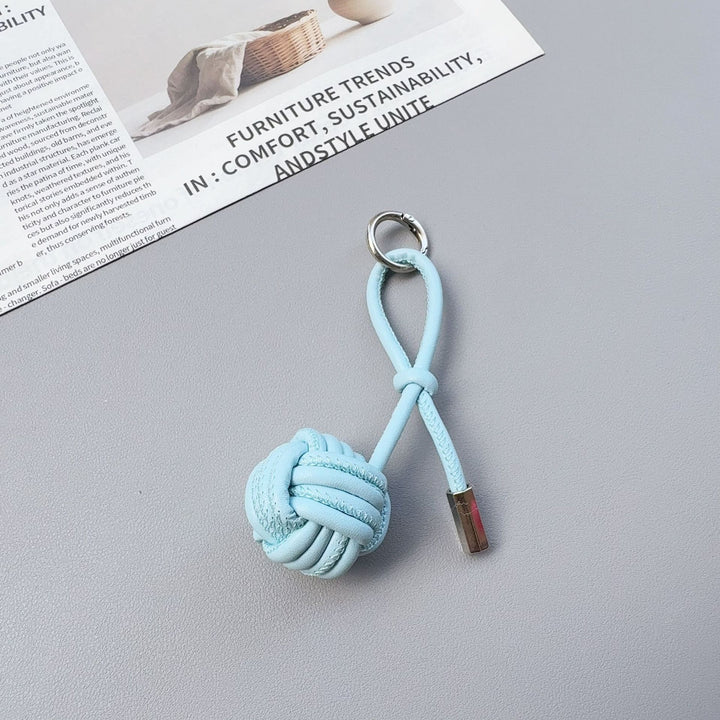 Stylish Knotted Leather Keychain Stornfield