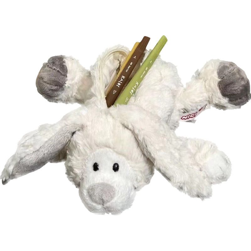Plush Bunny-Shaped Pencil Holder
