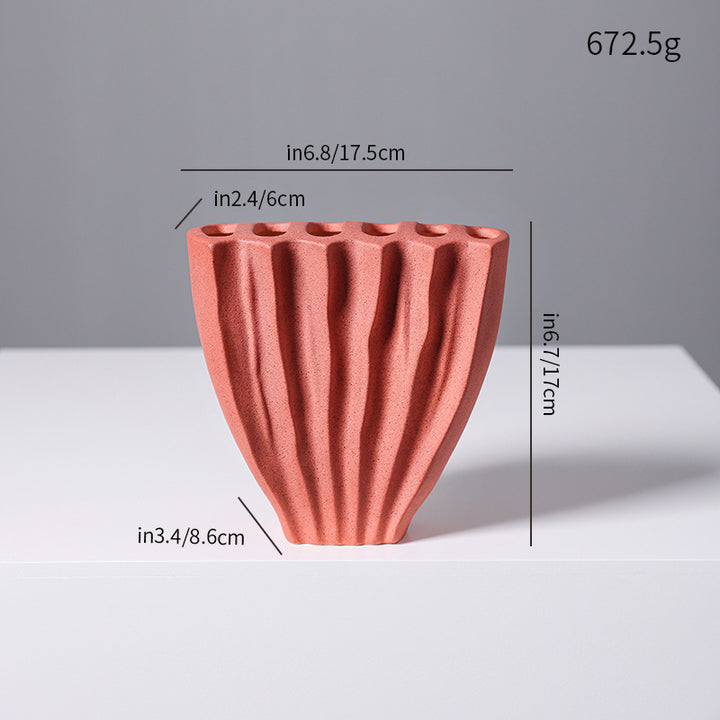 Decorative Textured Ceramic Vase