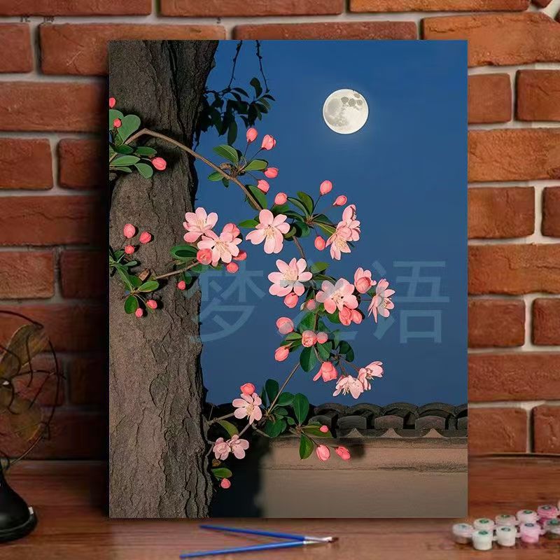 Floral Landscape Canvas Art Print Stornfield