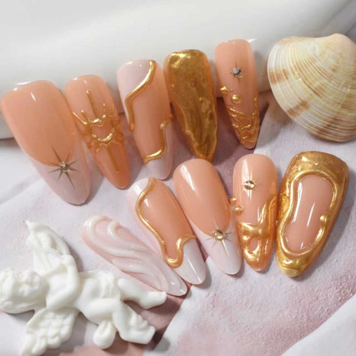 Premium Artistic Press-On Nail Extensions Stornfield