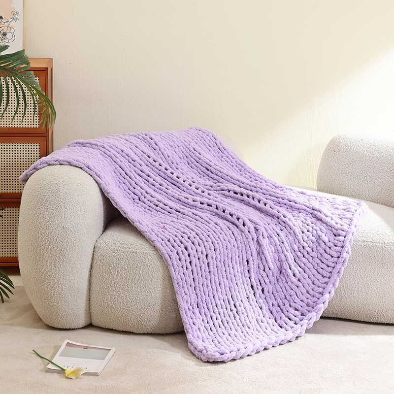 Cozy Knit Throw Blanket