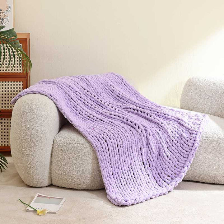 Cozy Knit Throw Blanket