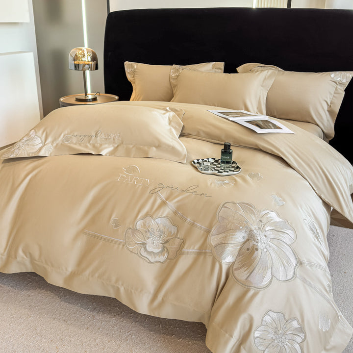 Elegant Embroidered Duvet Cover Set