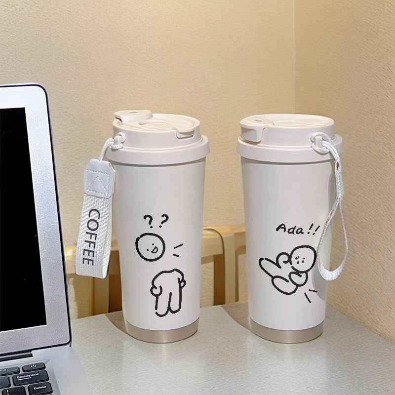 Ladies Insulated Drinking Bottle with Practical Flip Lid and Charming Hello Kitty Design Stornfield