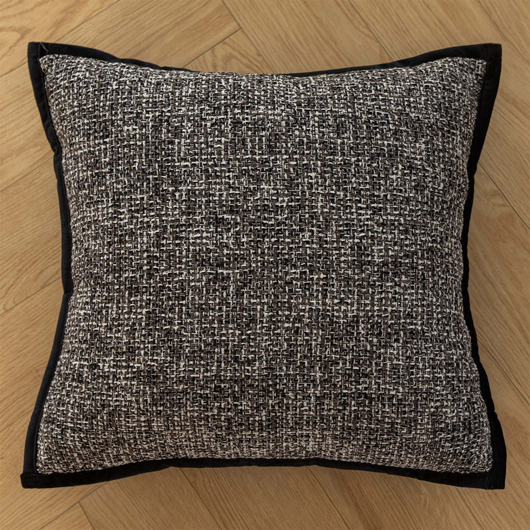 Decorative cushion with high-quality faux leather cover
