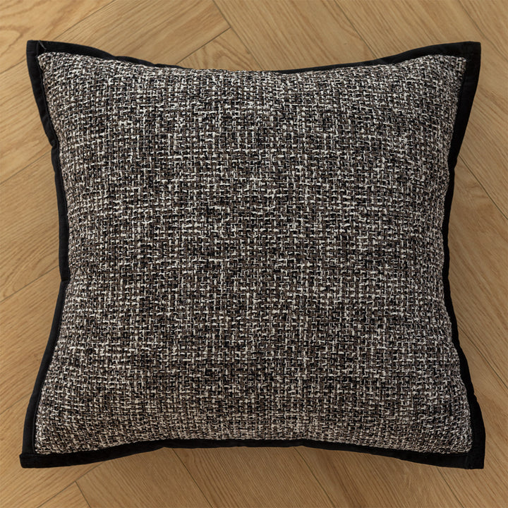 Decorative cushion with high-quality faux leather cover