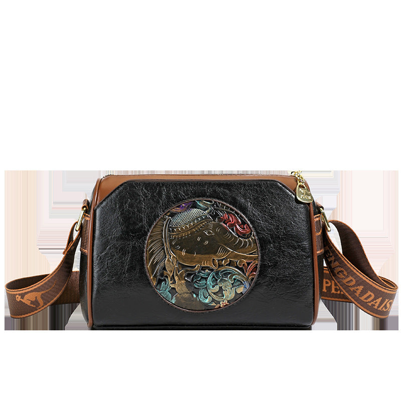 Vintage-Inspired Leather Crossbody Bag Stornfield
