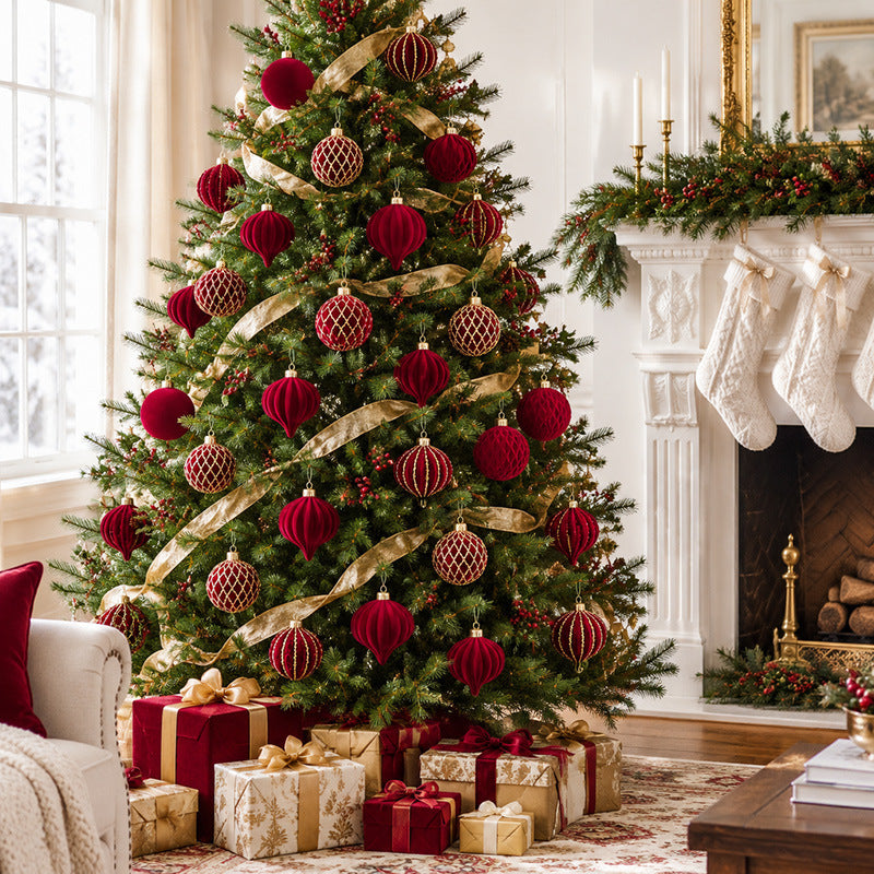 Decorative Chocolate-Themed Christmas Baubles Set
