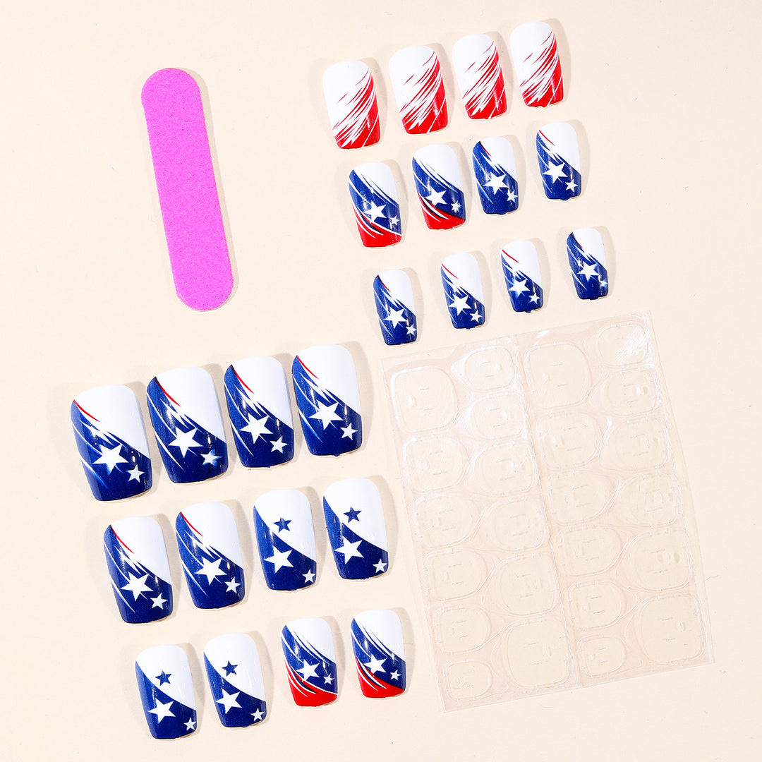 Patriotic Nail Art Design Stornfield
