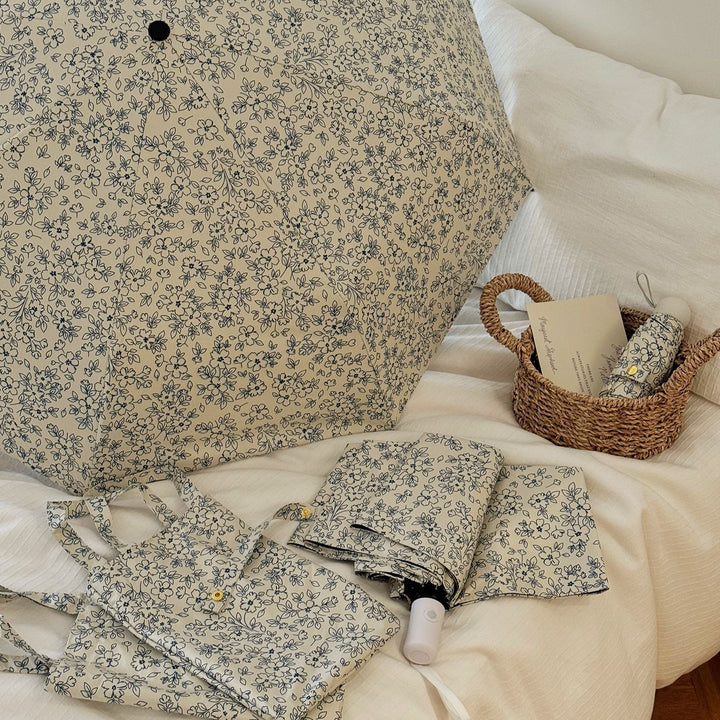 Women's Foldable Shopping Bag with Floral Design Stornfield