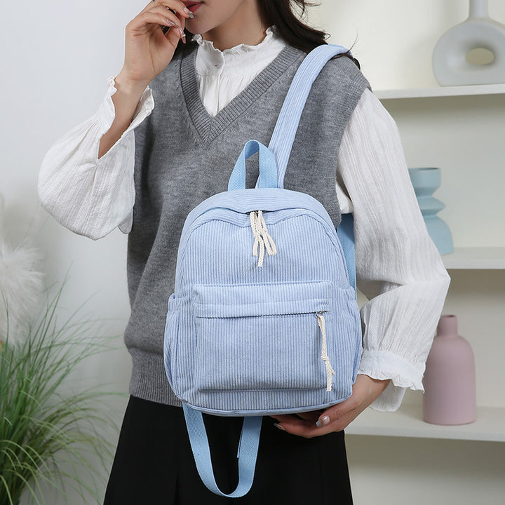 Cord-Backpack with Practical Front Pocket Stornfield