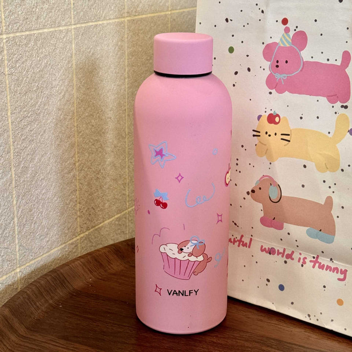 Ladies insulated water bottle with playful animal design Stornfield