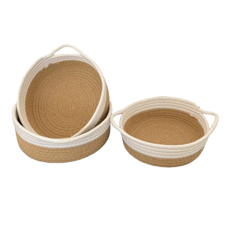 Women Practical Storage Basket with Colorful Zigzag Pattern Stornfield