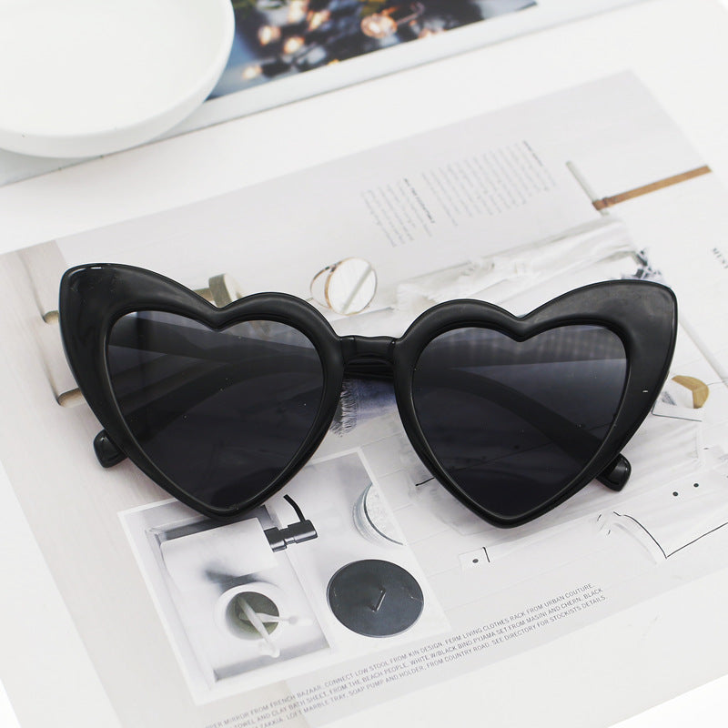 Women's Heart-Shaped Sunglasses with Glittering Frame Stornfield