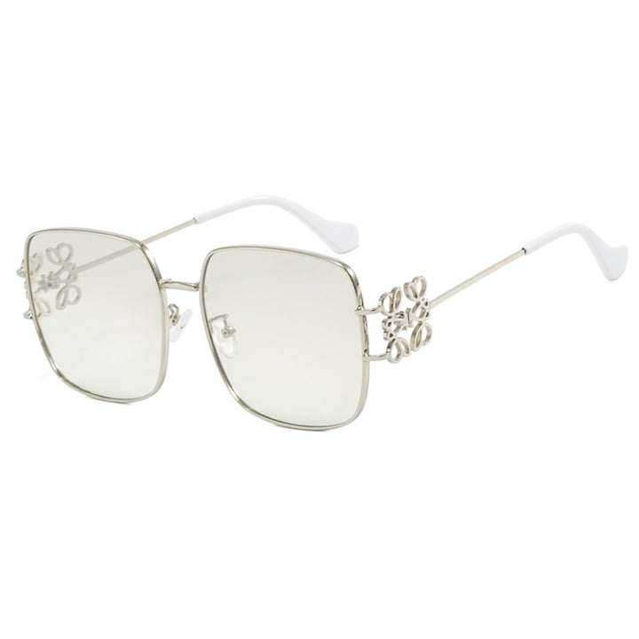 Ladies square sunglasses with delicate design and luxurious metal frame Stornfield