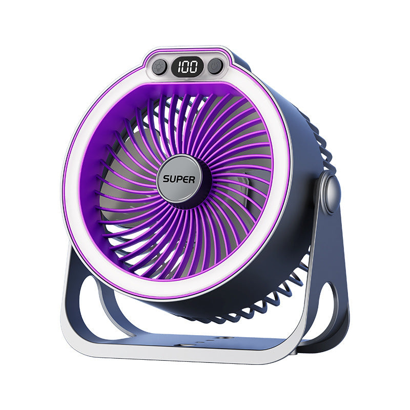 Women's Portable Table Fan with LED Light Stornfield