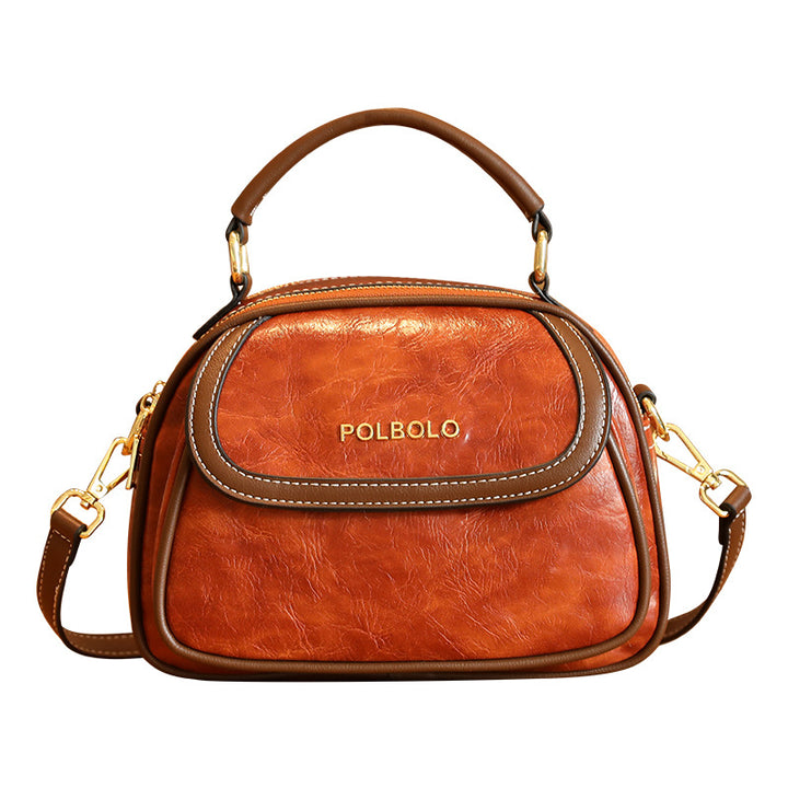 Vintage-Inspired Leather Handbag