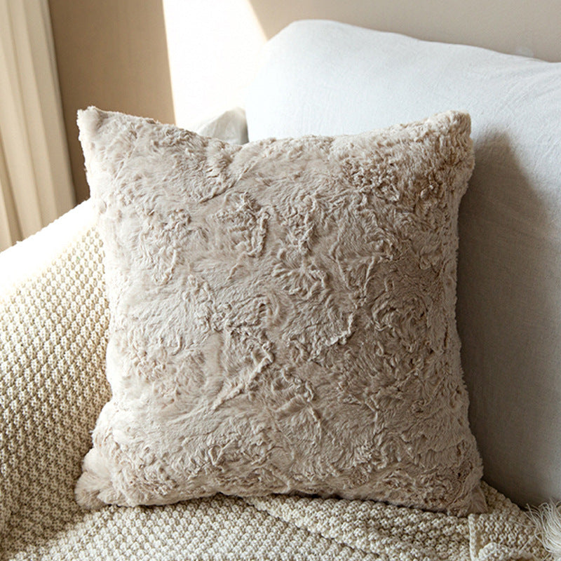 Cozy decorative cushion with textured surface
