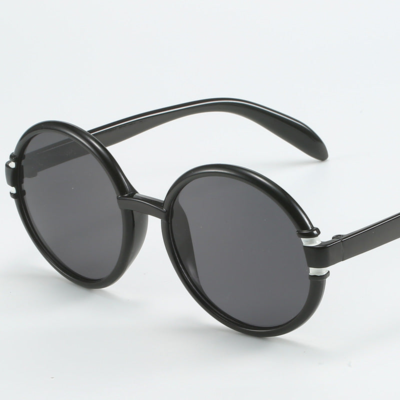 Women's round sunglasses in trendy leopard pattern with UV protection Stornfield
