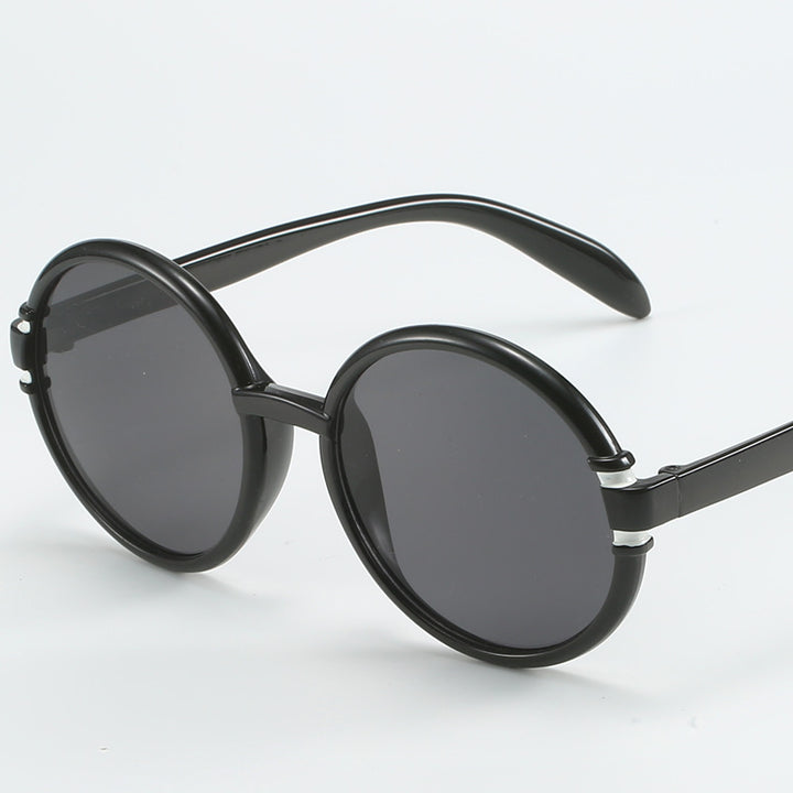 Women's round sunglasses in trendy leopard pattern with UV protection Stornfield