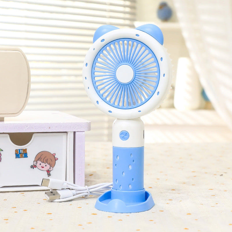Ladies Portable Hand Fan with Cute Animal Design Stornfield