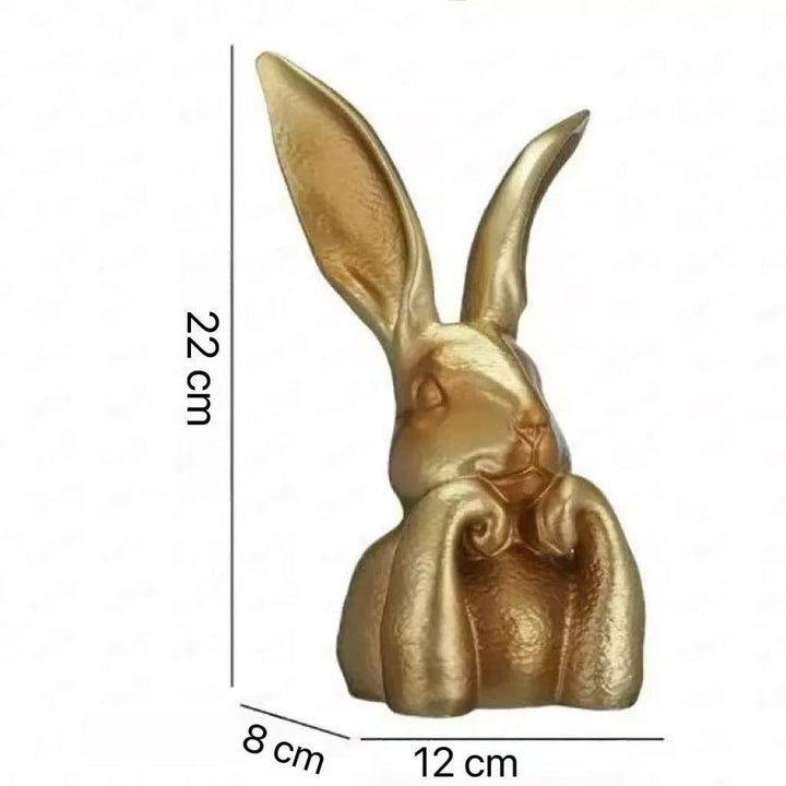 Decorative Golden Rabbit Sculpture Stornfield