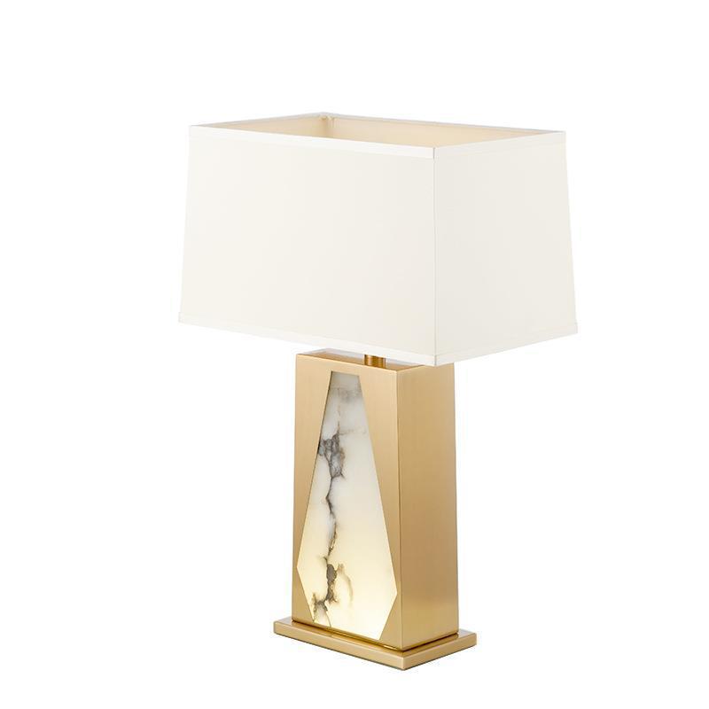 Decorative Table Lamp with Elegant Alabaster Design