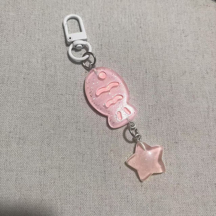 Playful keychain with fish and star motif Stornfield