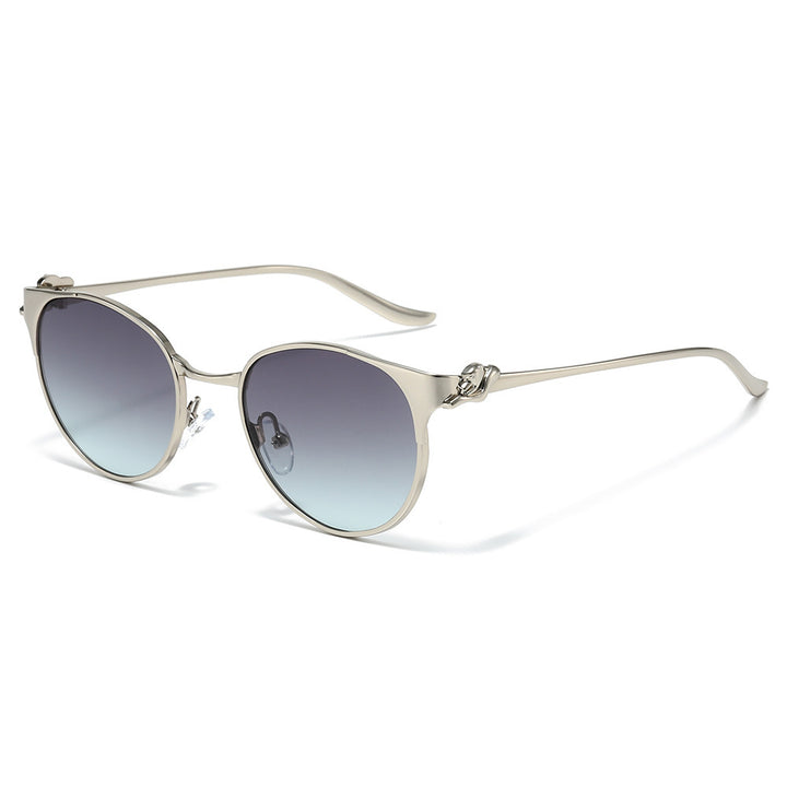 Elegant Cat-Eye Sunglasses with Decorative Gold Accents Stornfield
