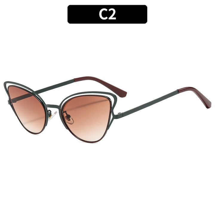 Women's Cat-Eye Sunglasses with Luxurious Metal Frame and High-Quality Gradient Lenses Stornfield