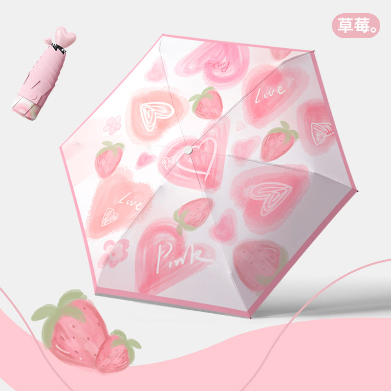 Women's Folding Umbrella with Fruity Design Stornfield
