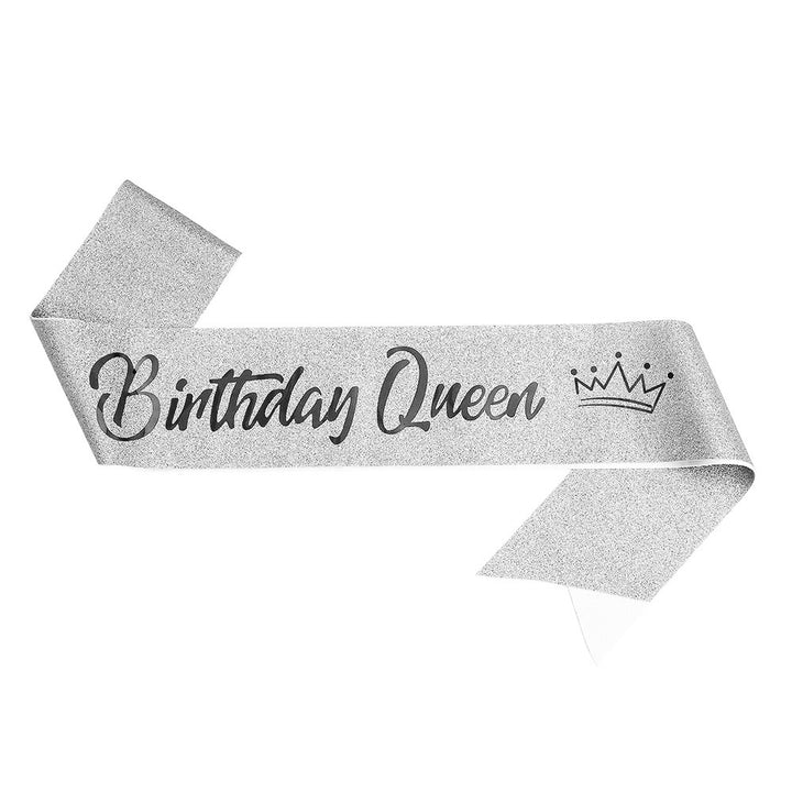 Women's festive birthday sash with glitter Stornfield