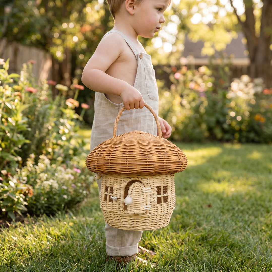Playful storage basket in mushroom design Stornfield