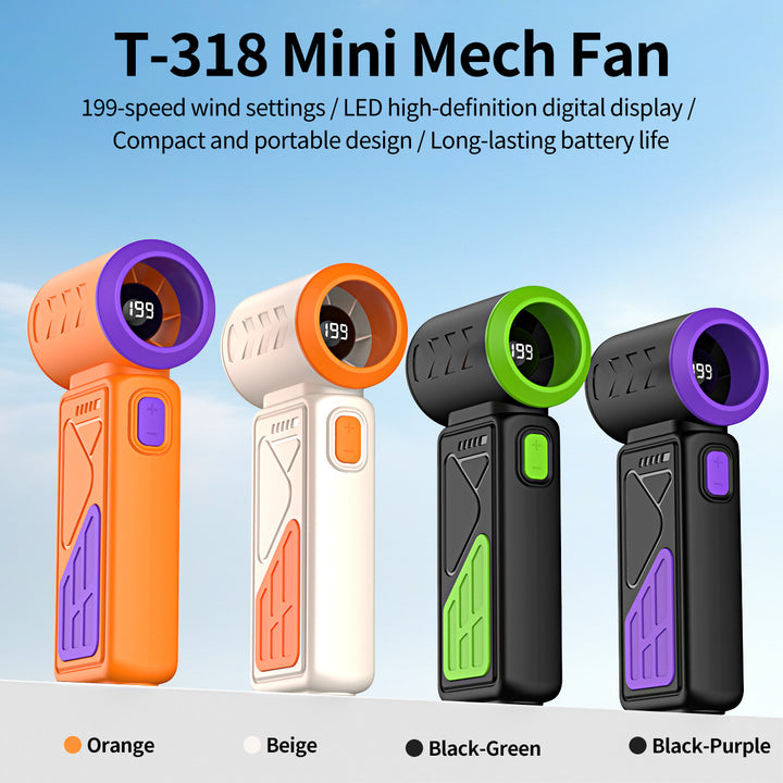 Women Portable Mini Fan with LED Temperature Display Stornfield
