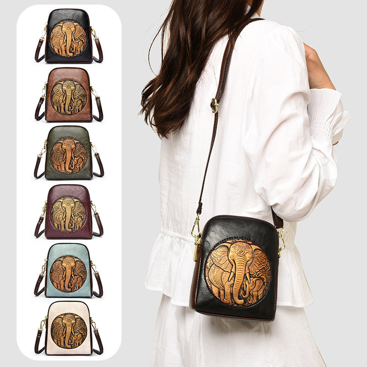 Artisan Embossed Crossbody Bag