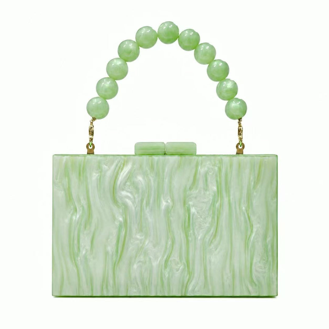 Elegant Acrylic Structured Handbag