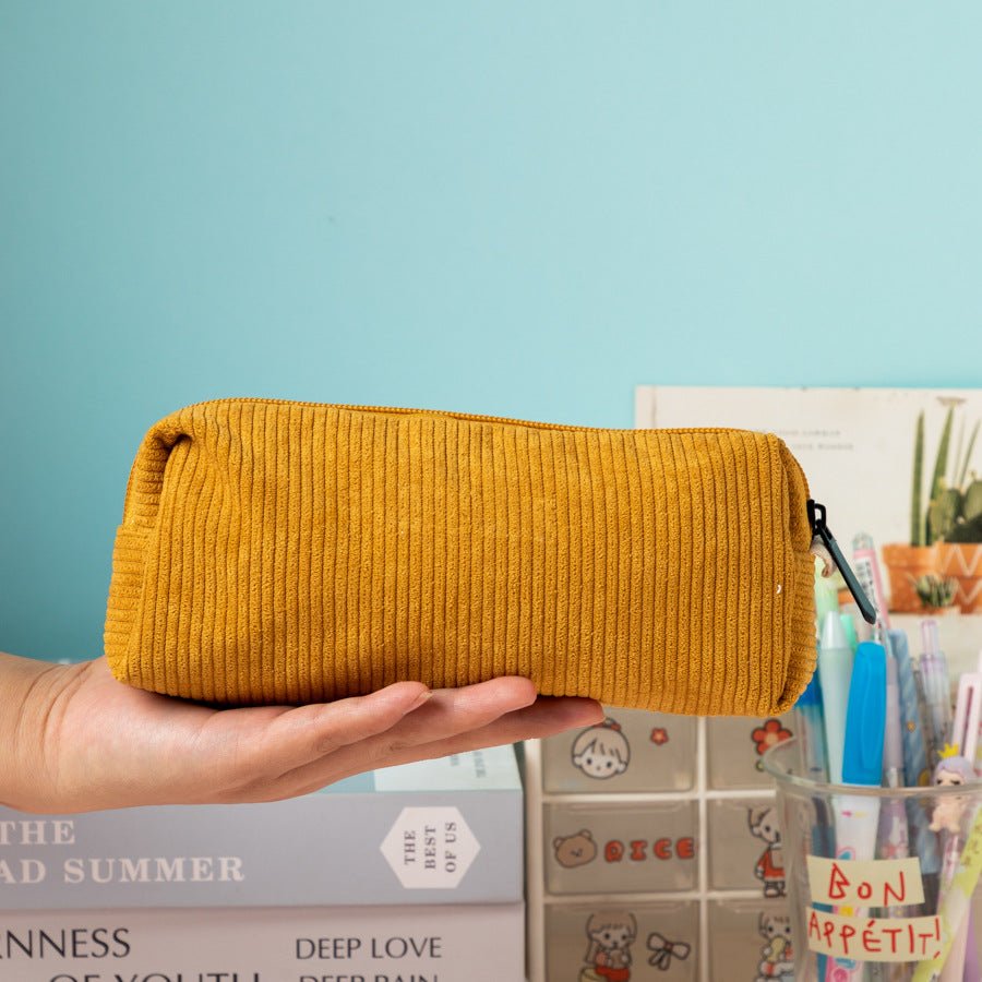 Textured Corduroy Pencil Case Stornfield