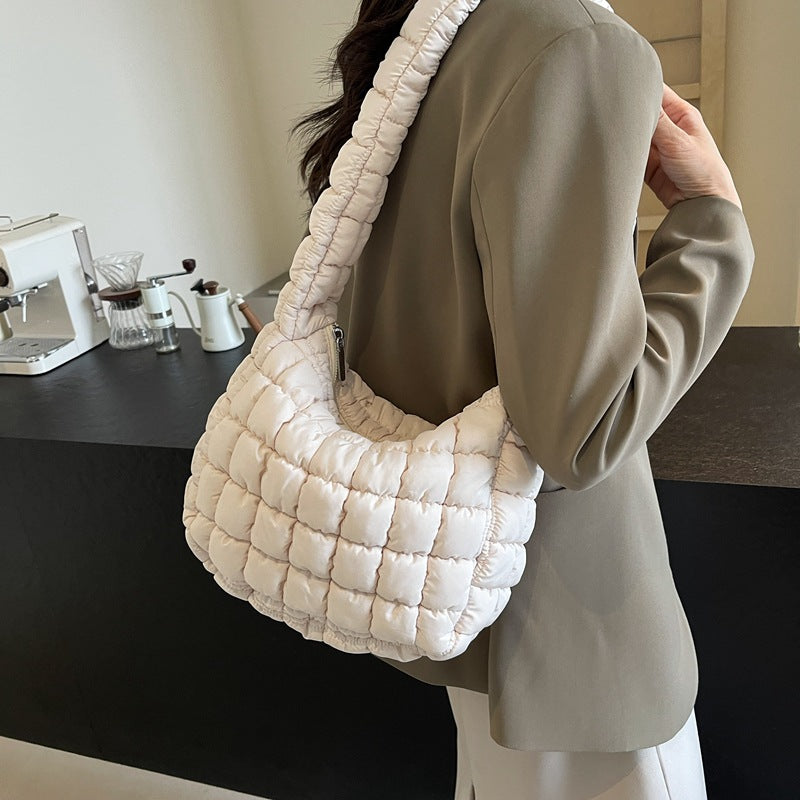 Quilted Puffy Crossbody Bag