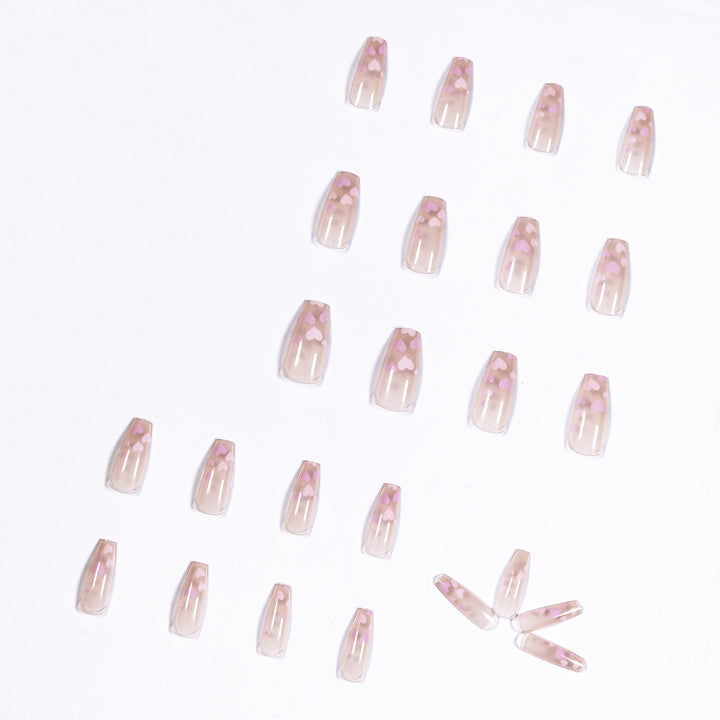 Artful Nail Art with Heart Pattern Stornfield
