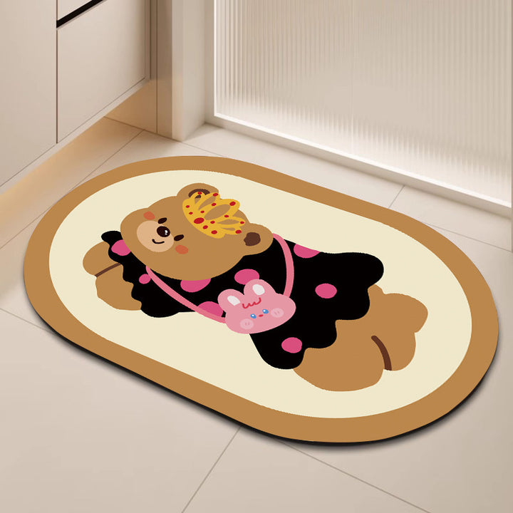 Cartoon Character Bathroom Mat