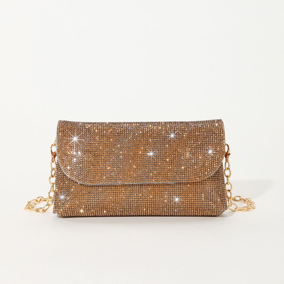 Rhinestone-Studded Evening Clutch