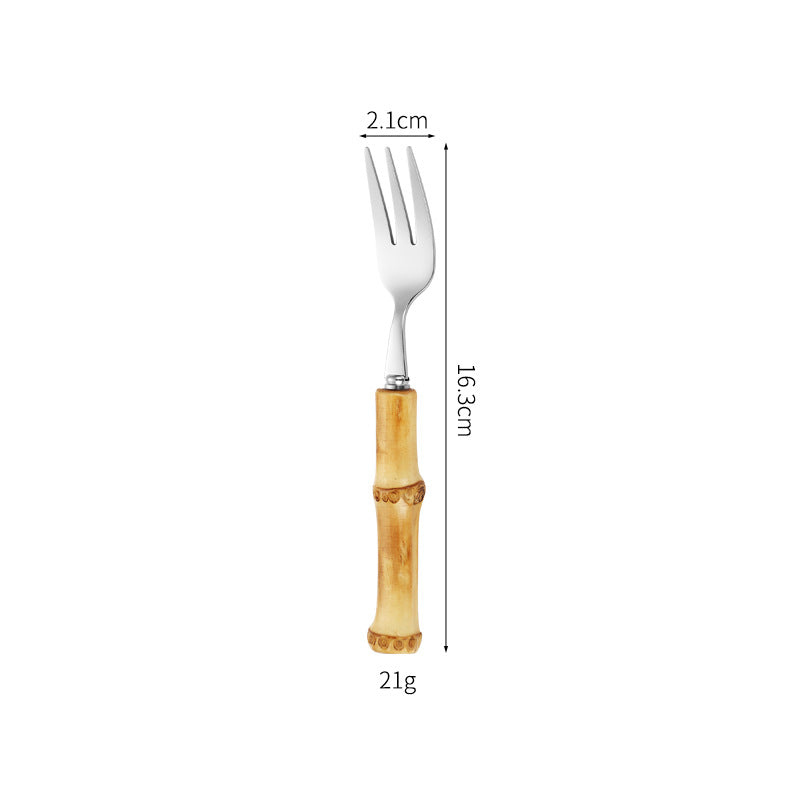 Bamboo Handle Salad Fork Stornfield